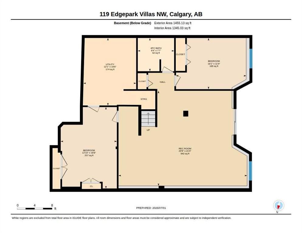 Floor plan of a Calgary home interior with labeled rooms and measurements.