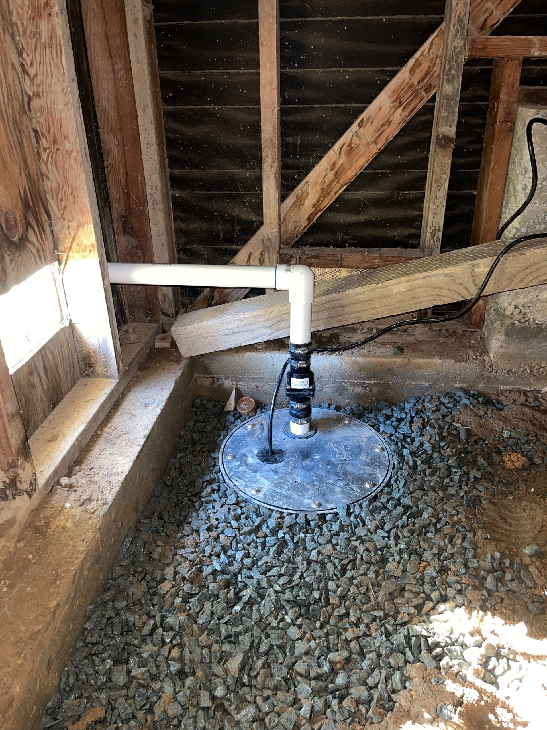 Sump Pump with Some Water — Vallejo, CA — SONS OF GLORY PLUMBING