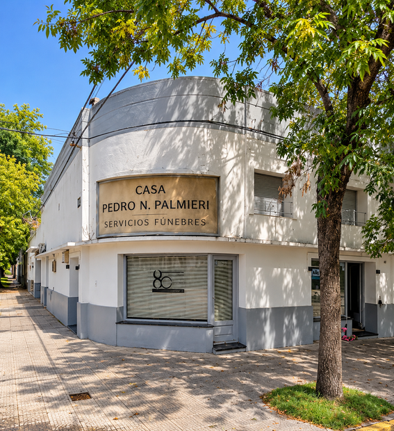 Vista en esquina del edificio Casa Pedro N. Palmieri