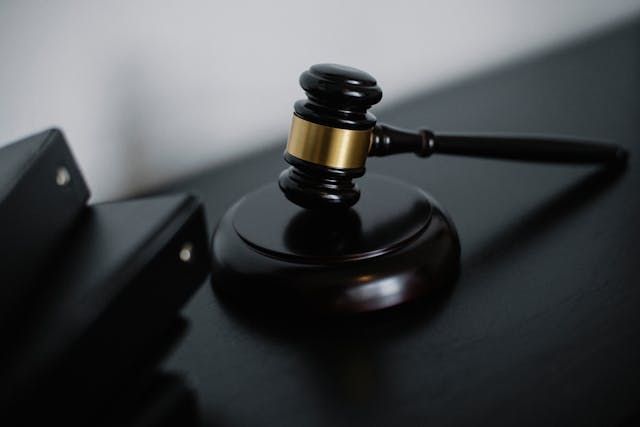 gavel on stand