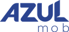Logotipo azul com a palavra