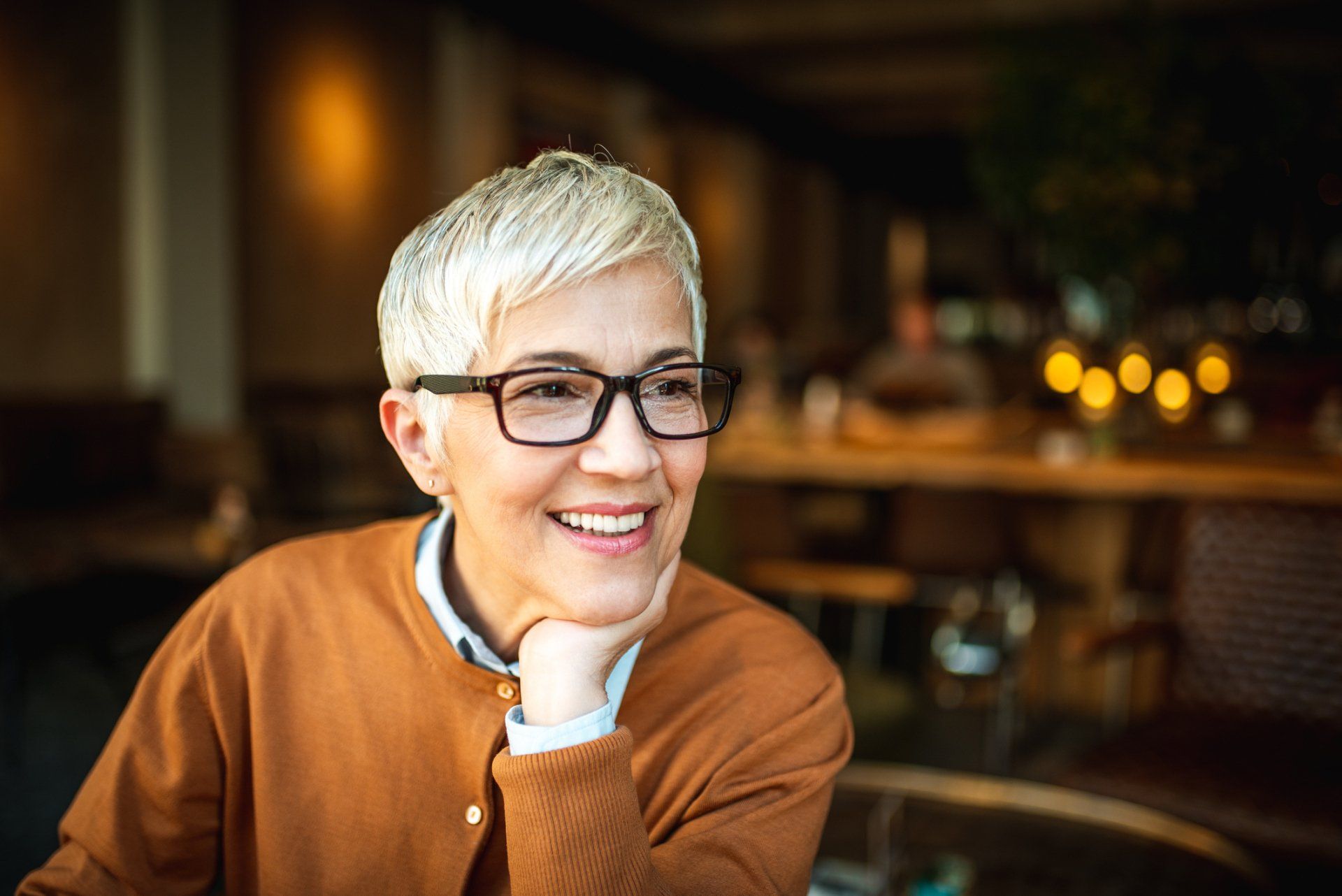 Senior Woman Smiling — La Grange, LA — Carolyn Bronke Wind, DDS, PC & Associates Senior Woman Smiling — La Grange, LA — Carolyn Bronke Wind, DDS, PC & Associates