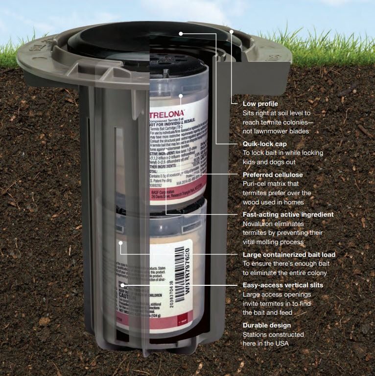 technology wedged into the grass for termite inspections in Albury — Border Pest Control In Albury, NSW