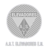 Un logotipo para una empresa llamada Elevadores Ast.