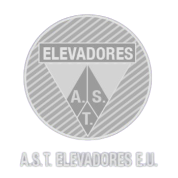Un logotipo para una empresa llamada Elevadores Ast.