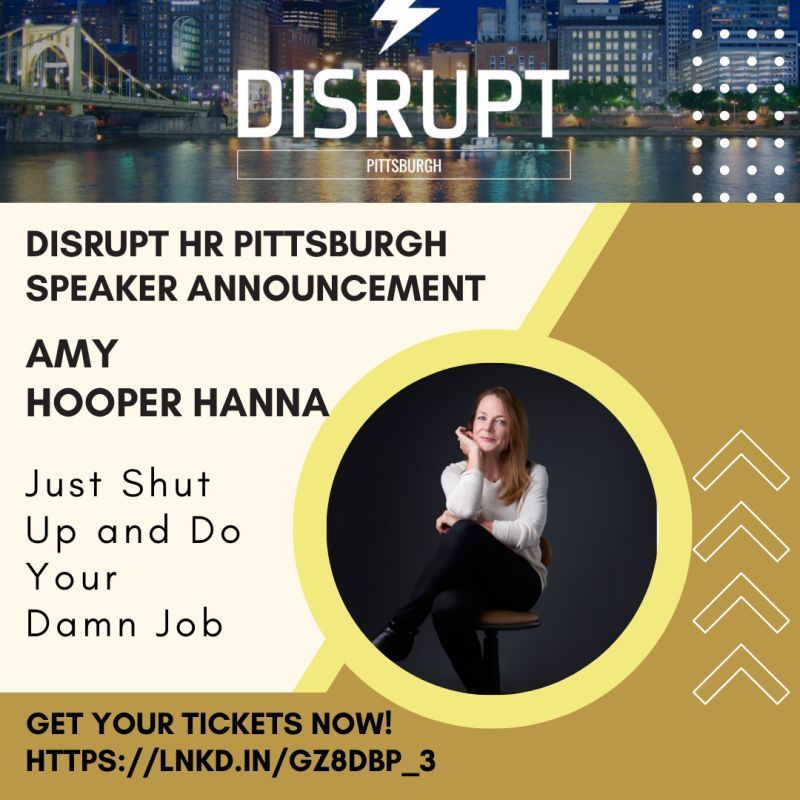 Promotional graphic for event featuring speaker Amy Hooper Hanna.