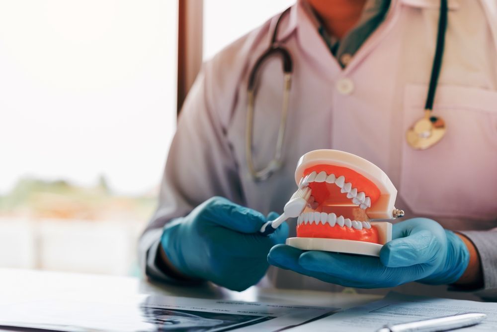 Demonstrating Dental Cleaning