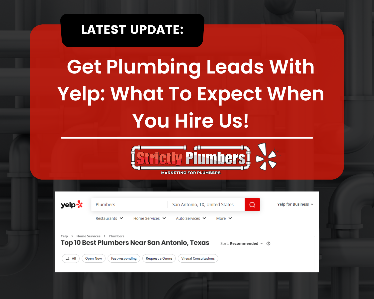 Get plumbing leads with yelp : what to expect when you hire us !
