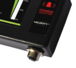 A close up of a device that says `` charge low battery '' on it.