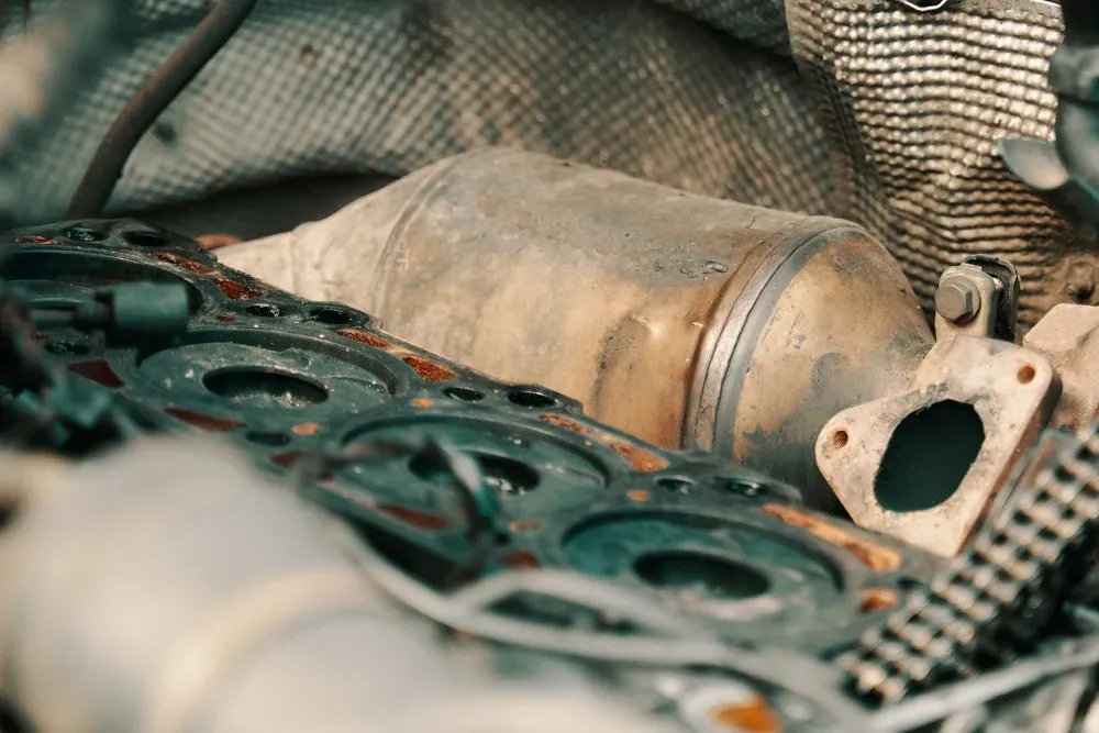 Engine Components, Including a Catalytic Converter, and Head Gasket — Reliable Bus and Truck Repairs In Caloundra West, QLD