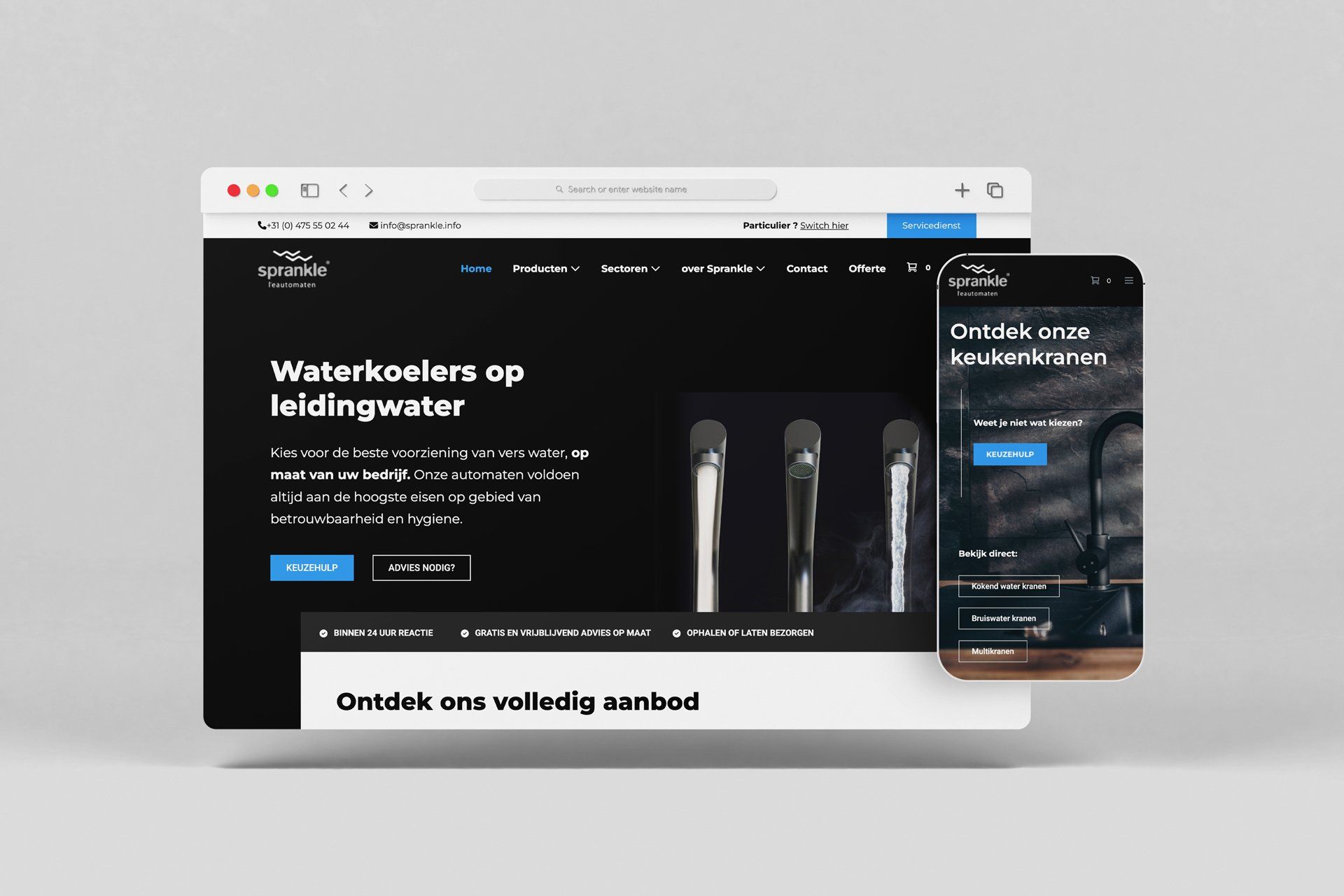 Website UI/UX & drukwerk
