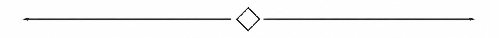 Thin horizontal line with a small diamond shape in the center, black on white background