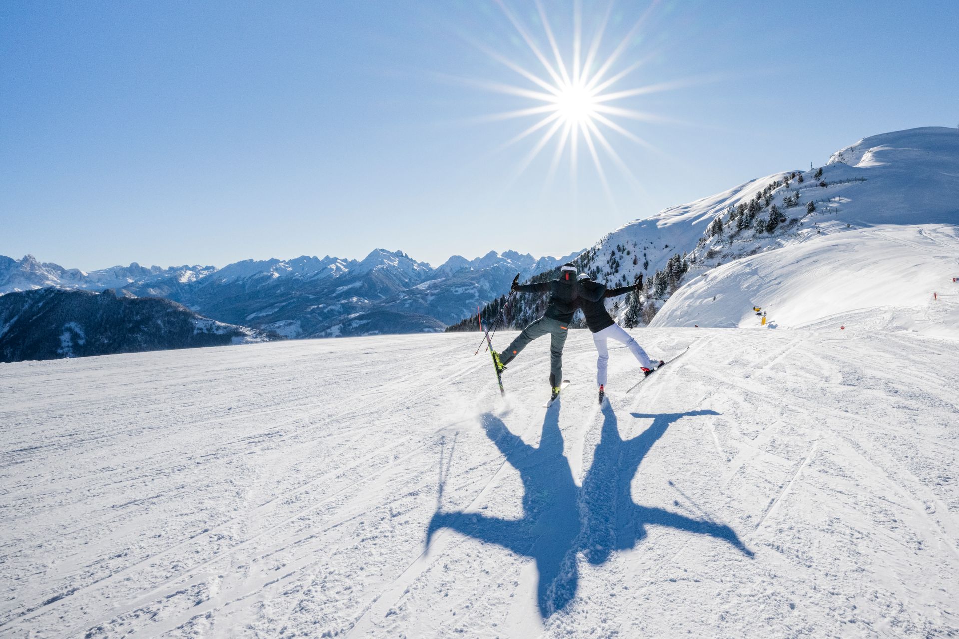 Skifahren Carezza