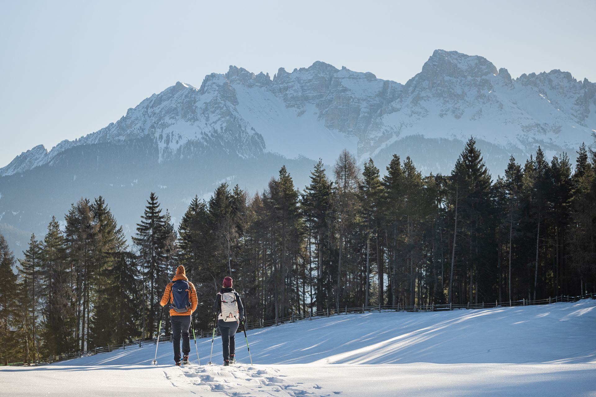 Winterwandern in Südtirol Dolomiten 