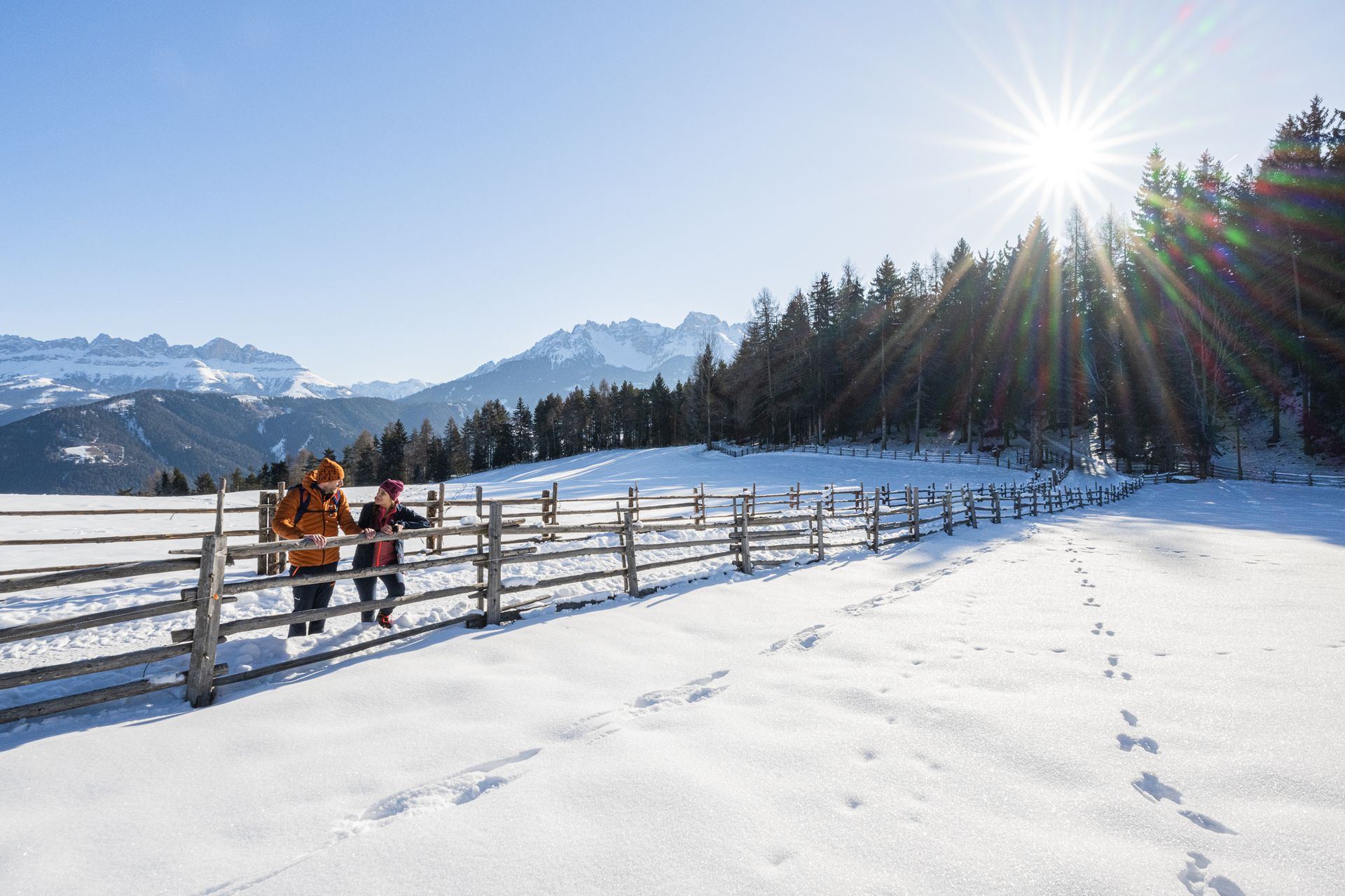 Winterwandern Eggental traumhaft
