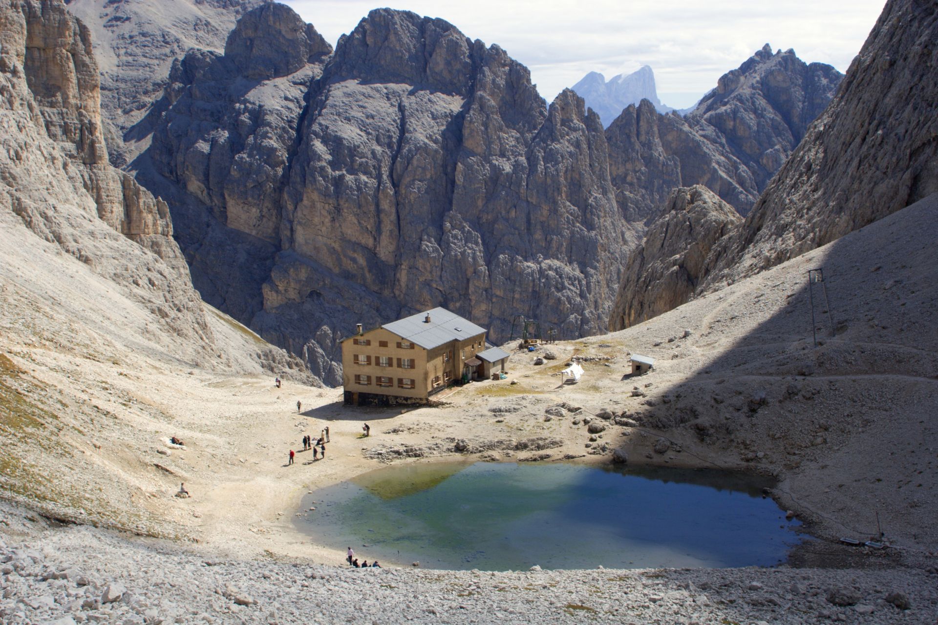 Berghütte in den Dolomiten 