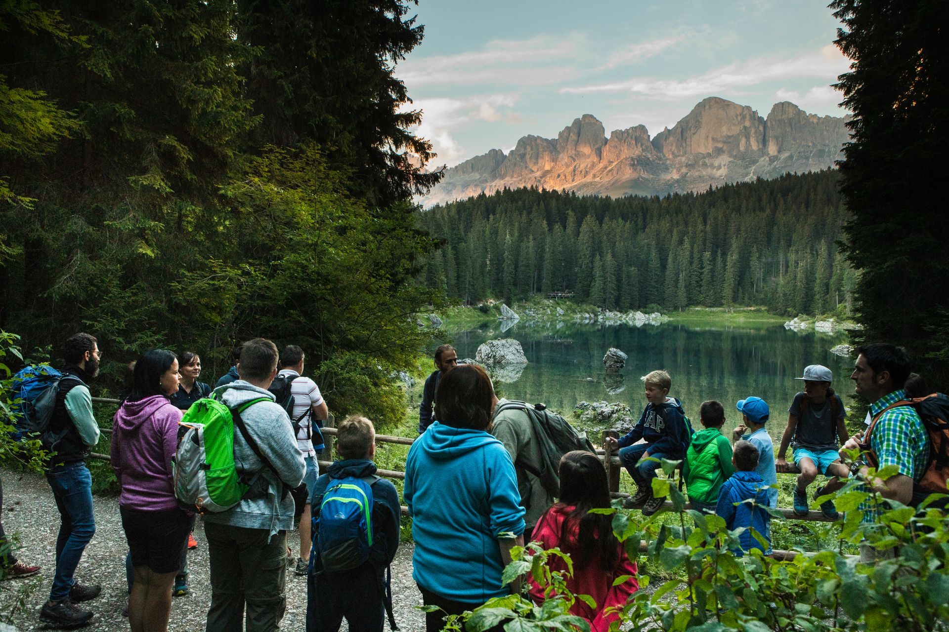 Karersee sagenumwobenen Landschaft Weklschnofen 