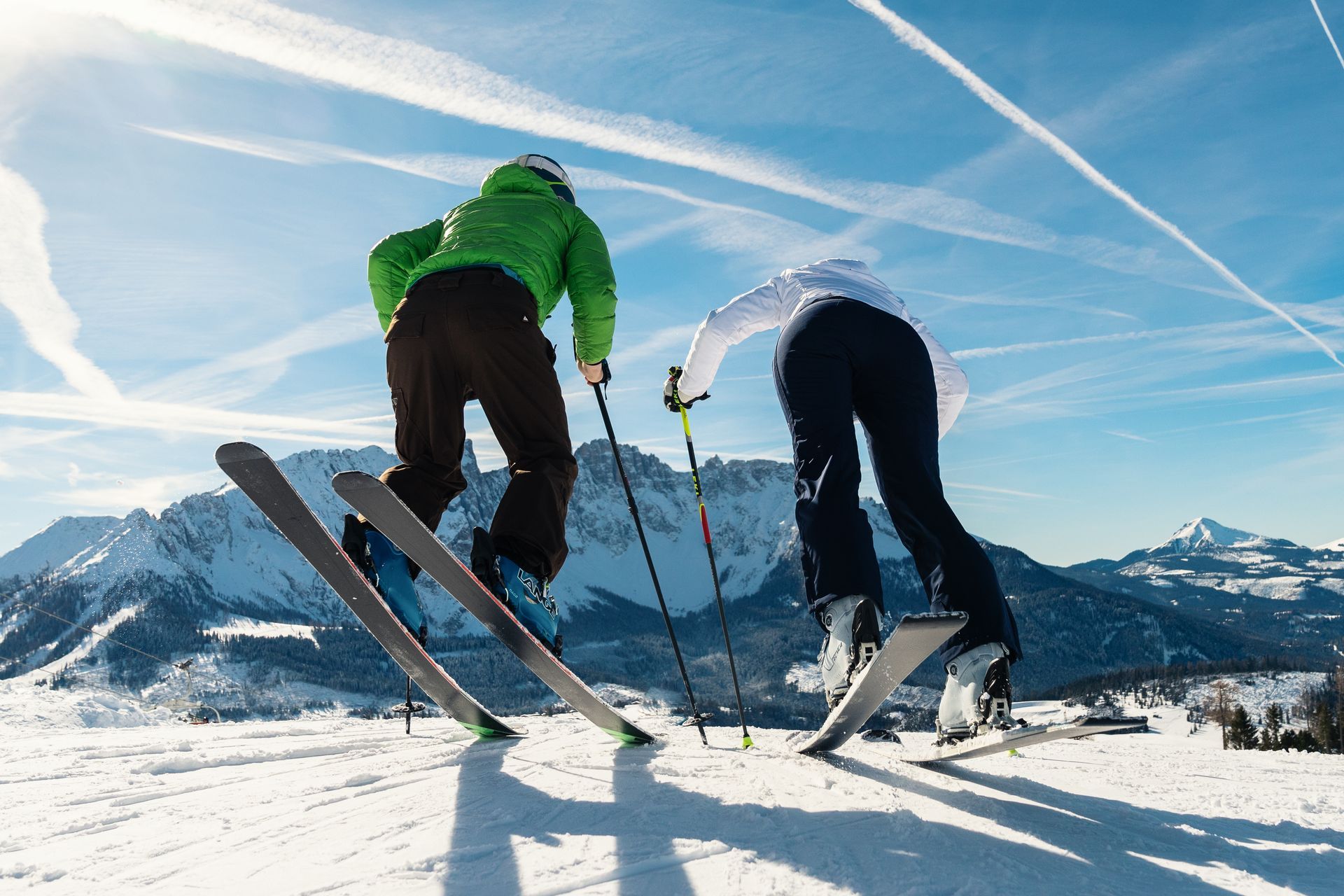 Skifahren Carezza Dolomites 