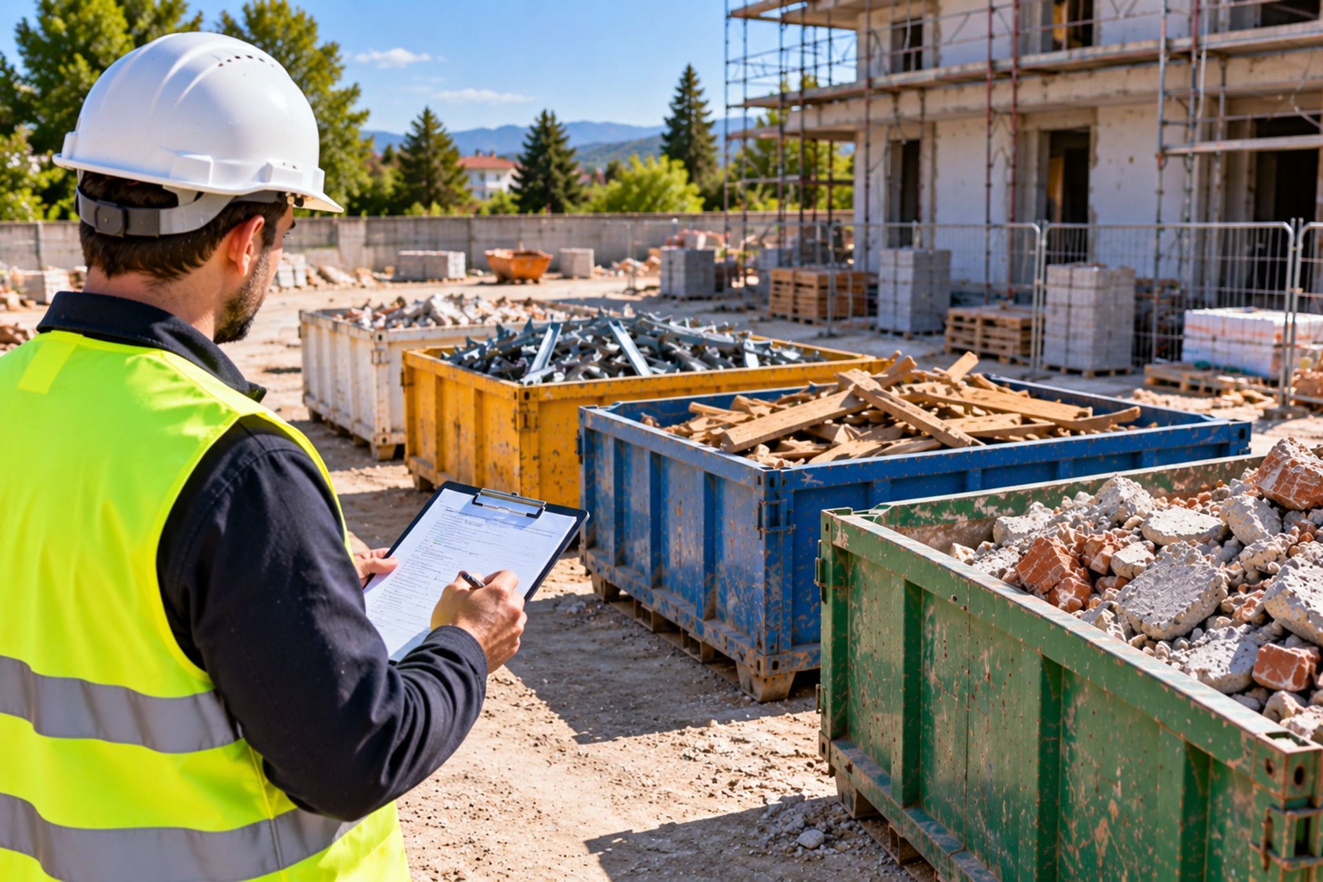 Come preparare un cantiere alla raccolta ed al conferimento dei rifiuti edili
