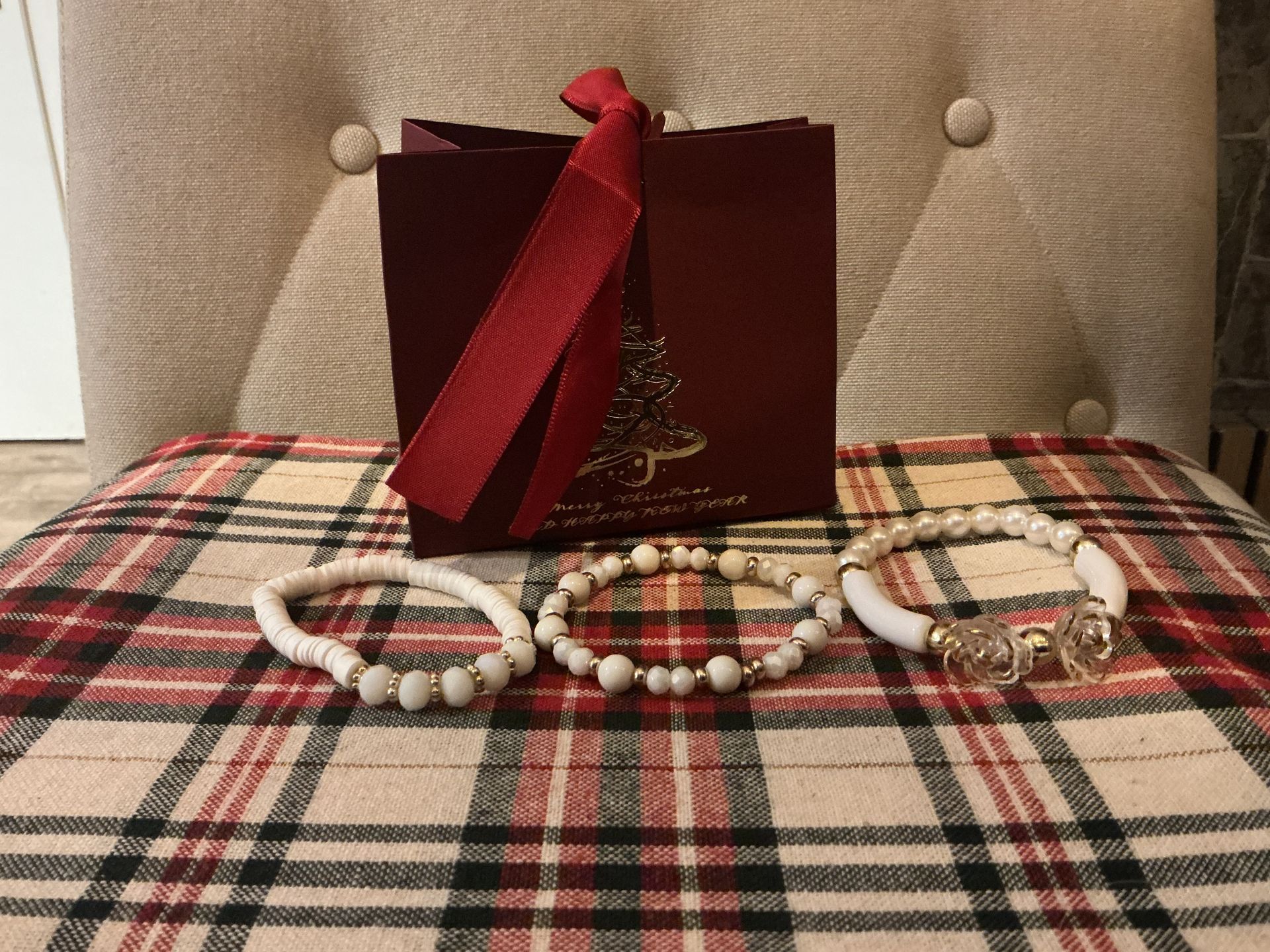 Kerstset 1 wit goud