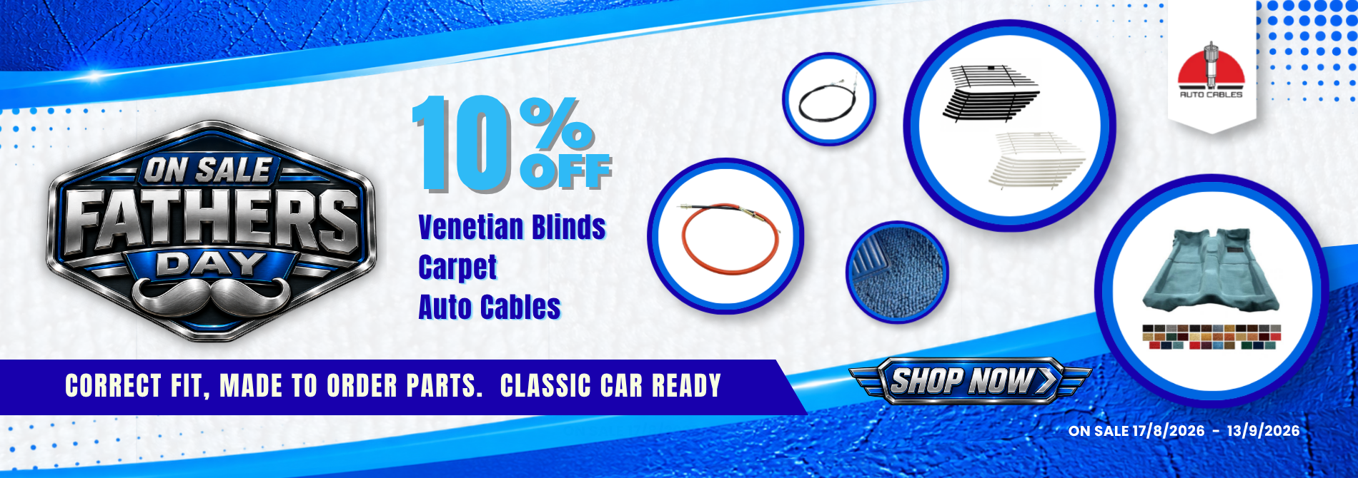 Father's Day Retro Spares SALE 10% OFF
