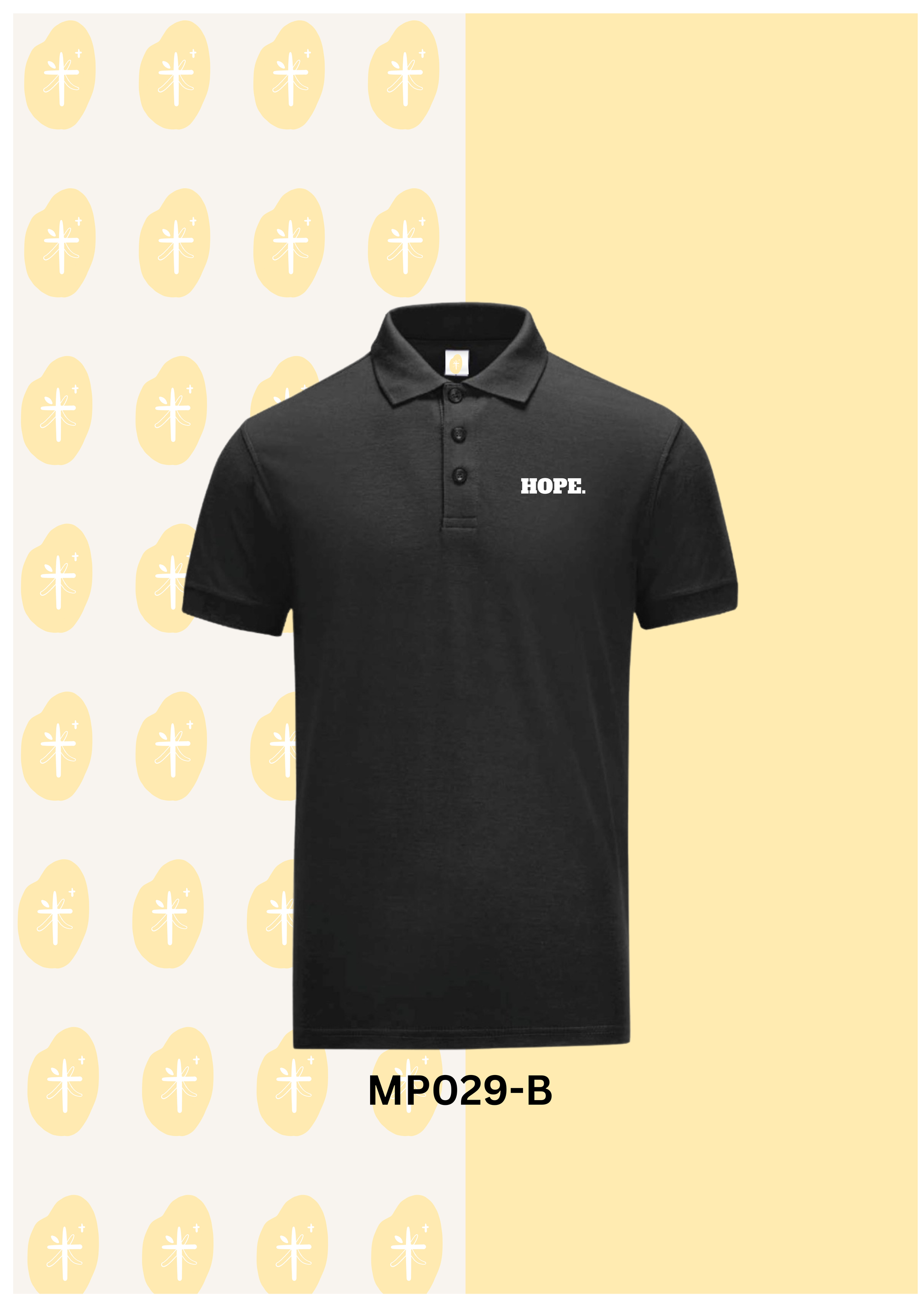 MP029-HOPE POLO(BLACK)