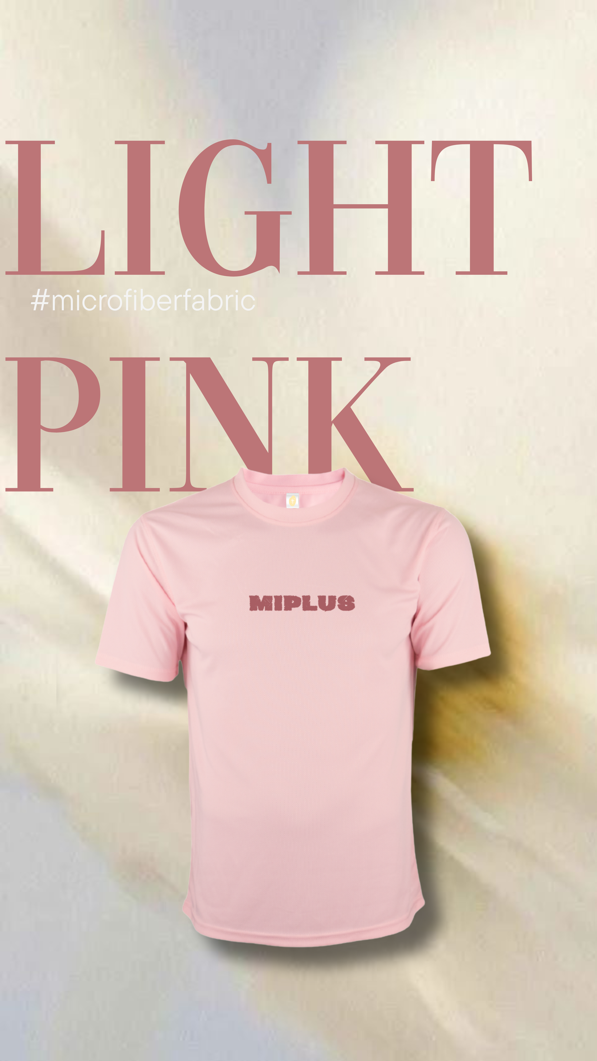 MIPLUS ACTIVE TEE -LIGHT PINK