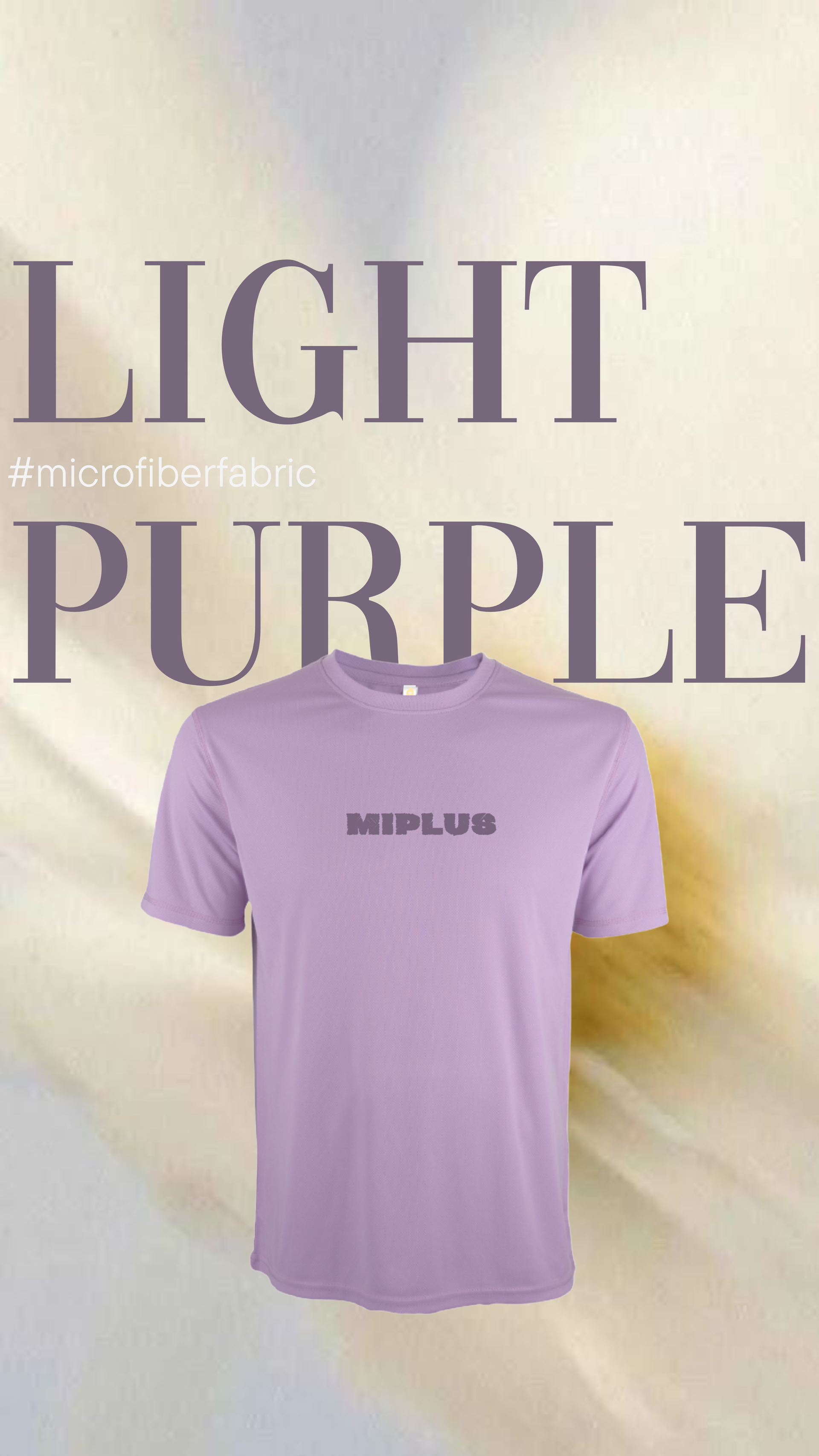 MIPLUS ACTIVE TEE -LIGHT PURPLE