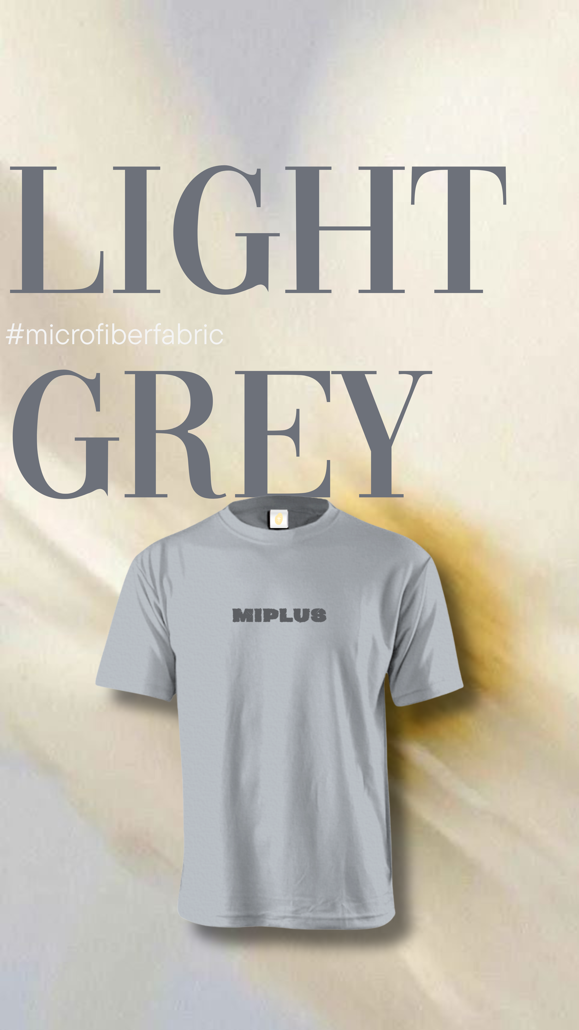 MIPLUS ACTIVE TEE -LIGHT GREY