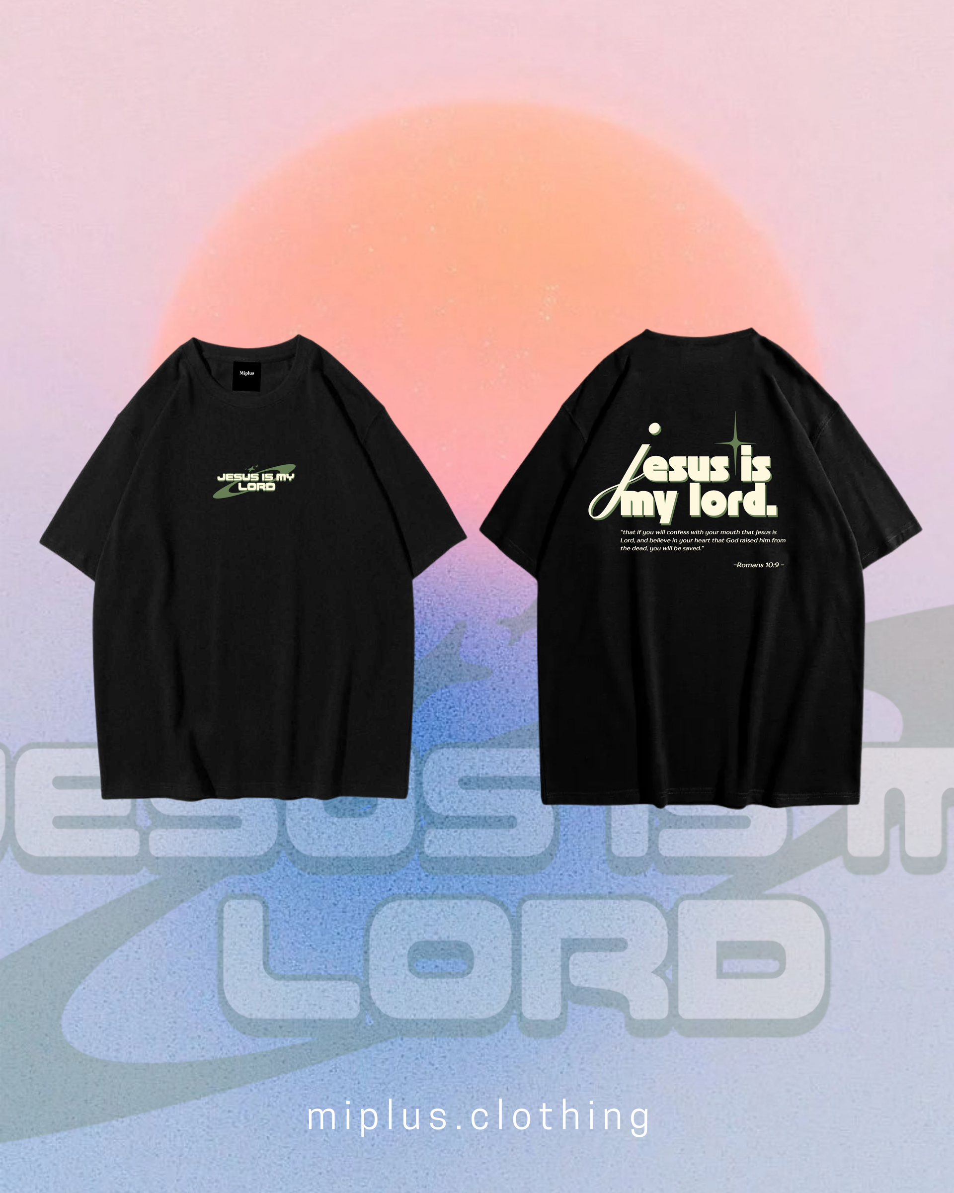 JS001-JESUS IS MY LORD (BLACK)