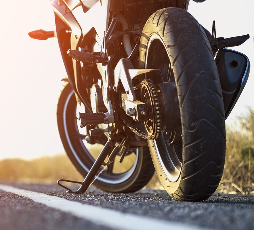 Motorcycle On Road