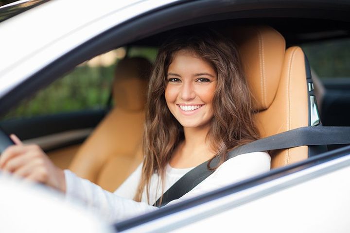 Woman In Car