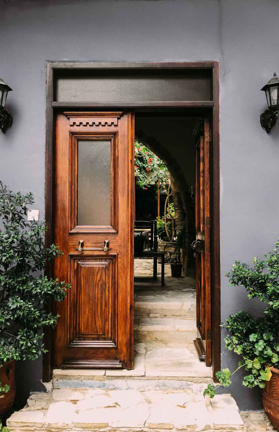 puerta lacada