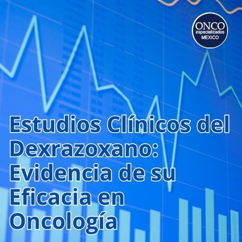 Gráfico de datos que representa la evidencia de la eficacia del Dexrazoxano según estudios clínicos.