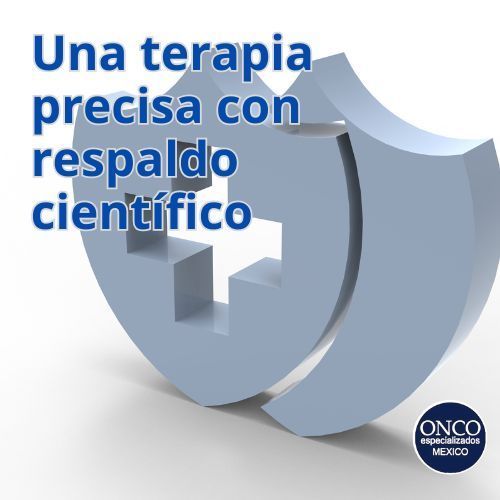Pieza de rompecabezas con cruz médica, simbolizando tratamiento dirigido.