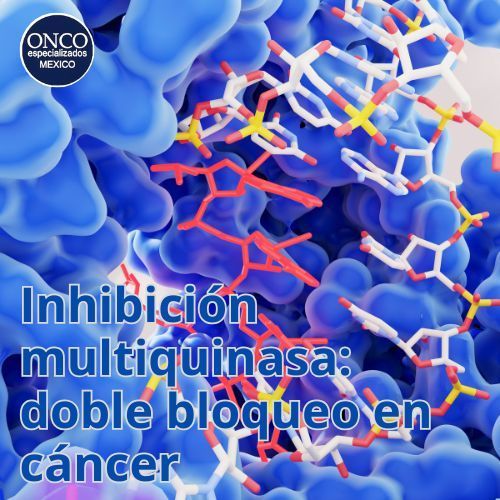 Ilustración molecular de señalización celular bloqueada.