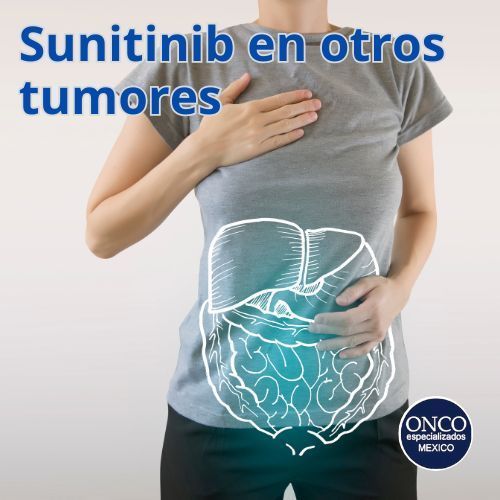Persona señalando el abdomen con imagen del sistema digestivo.