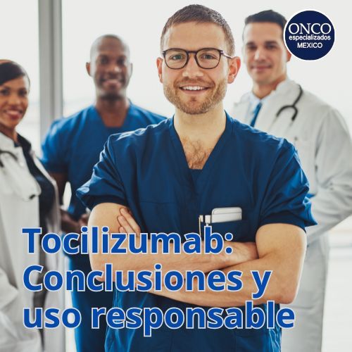 Médico sonriente con bata blanca, promoviendo uso responsable.