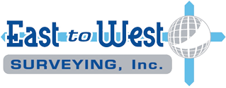 The logo for East To West Surveying.
