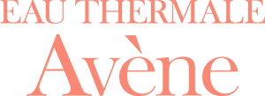 Eau Thermale Avène logo in peach color.