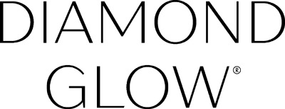 DiamondGlow logo, black text.