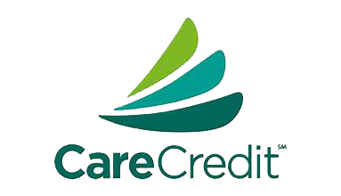 CareCredit logo: Green and teal stylized leaves over company name.