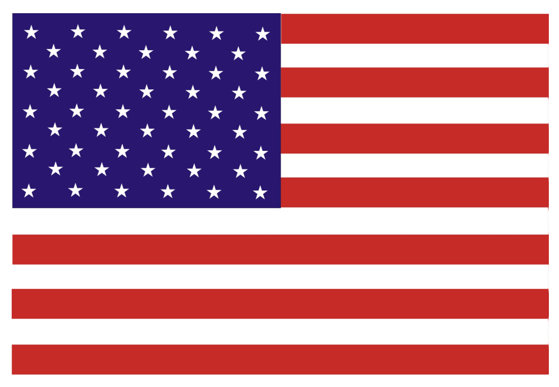 Bandeira dos estados unidos;atendimento internacional