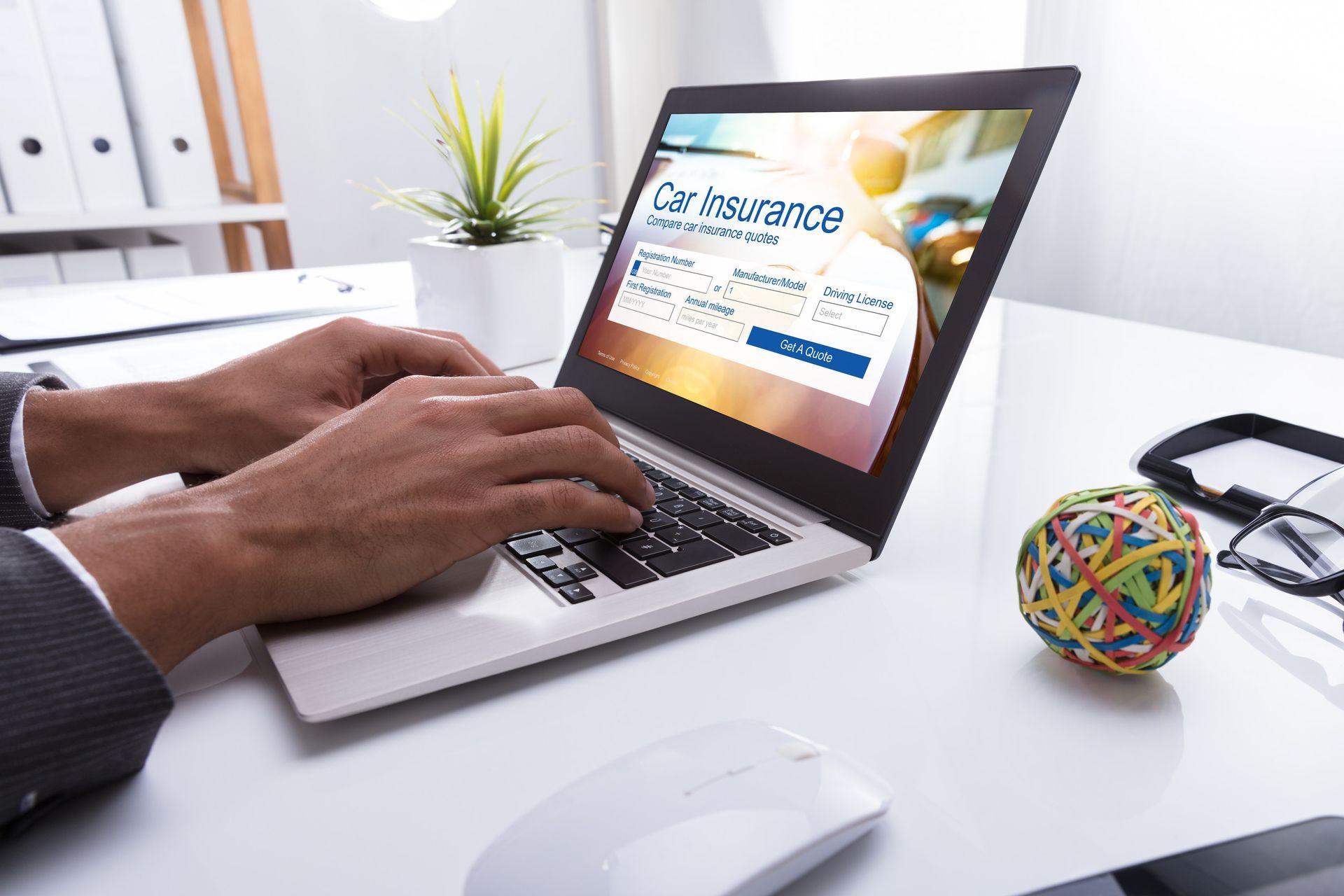 Becker Insurance Agent working on a client's specialty insurance