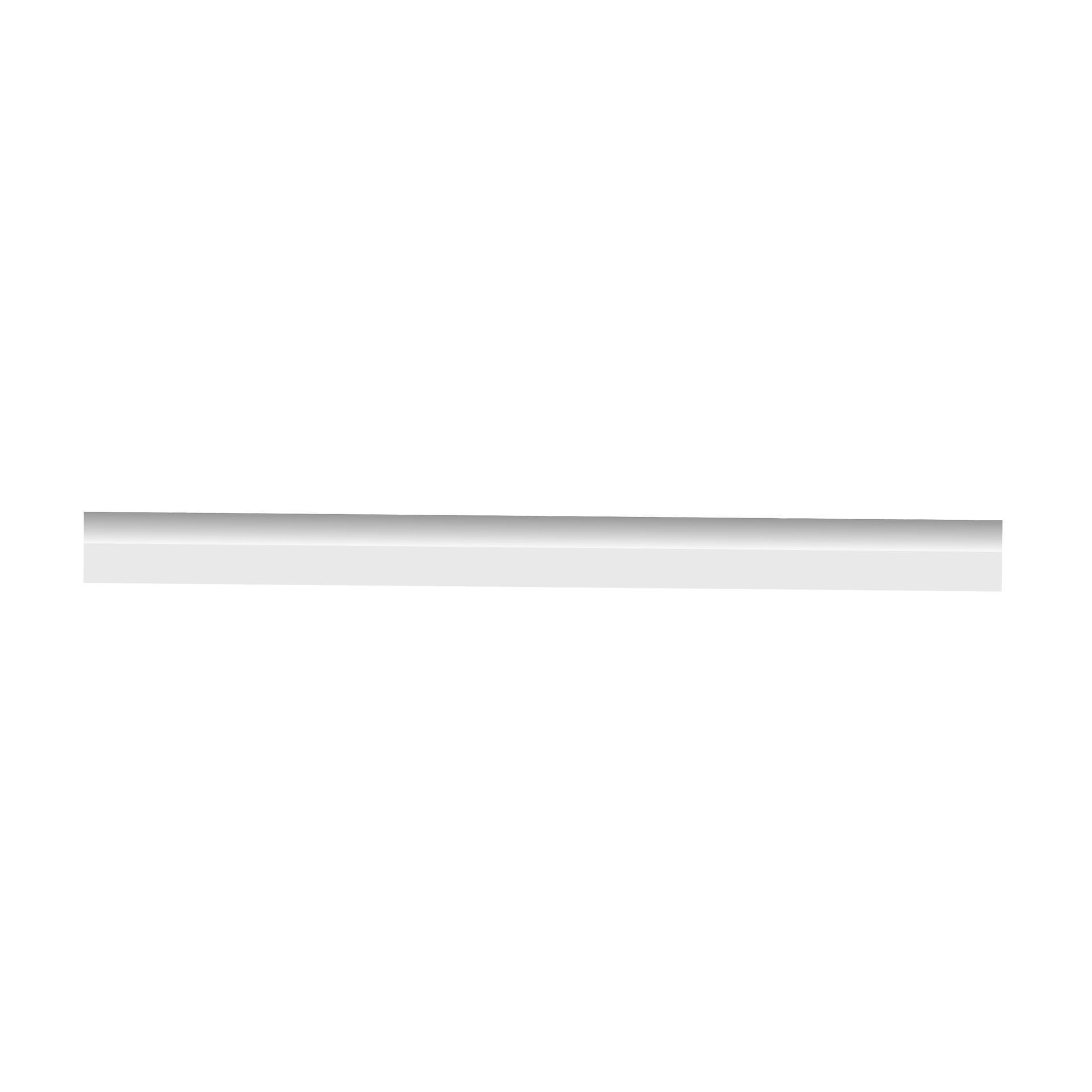 White, rectangular architectural trim.