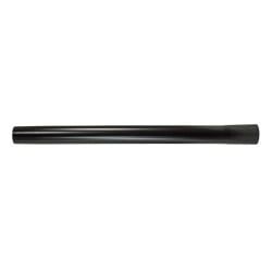 Vacuum cleaner attachments: brush, wand, and hose. Black and gray.