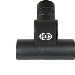 Vacuum cleaner attachment kit, black and gray pieces. Includes hose, brush, and nozzles.