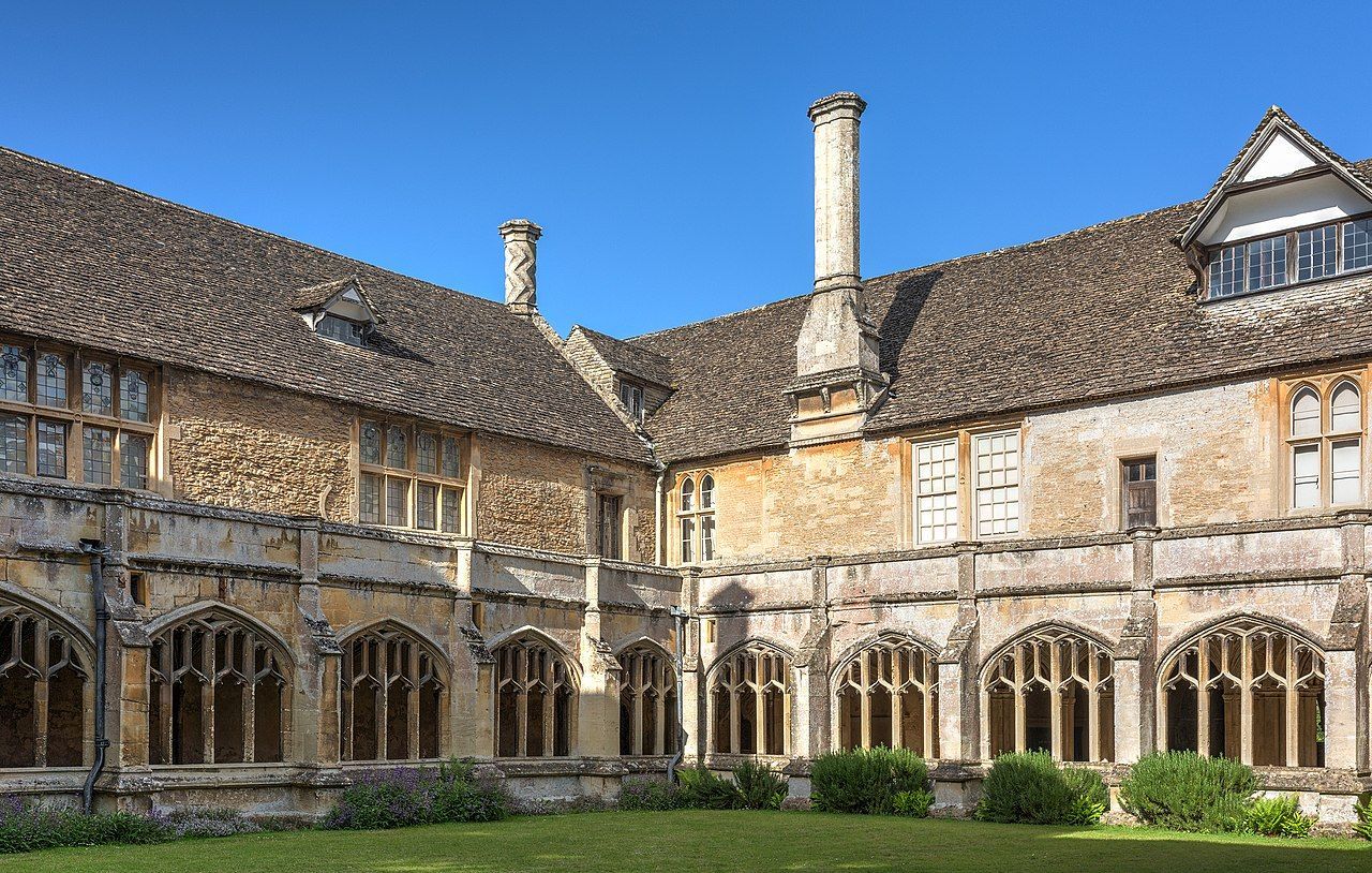 Lacock Abbey courtyard