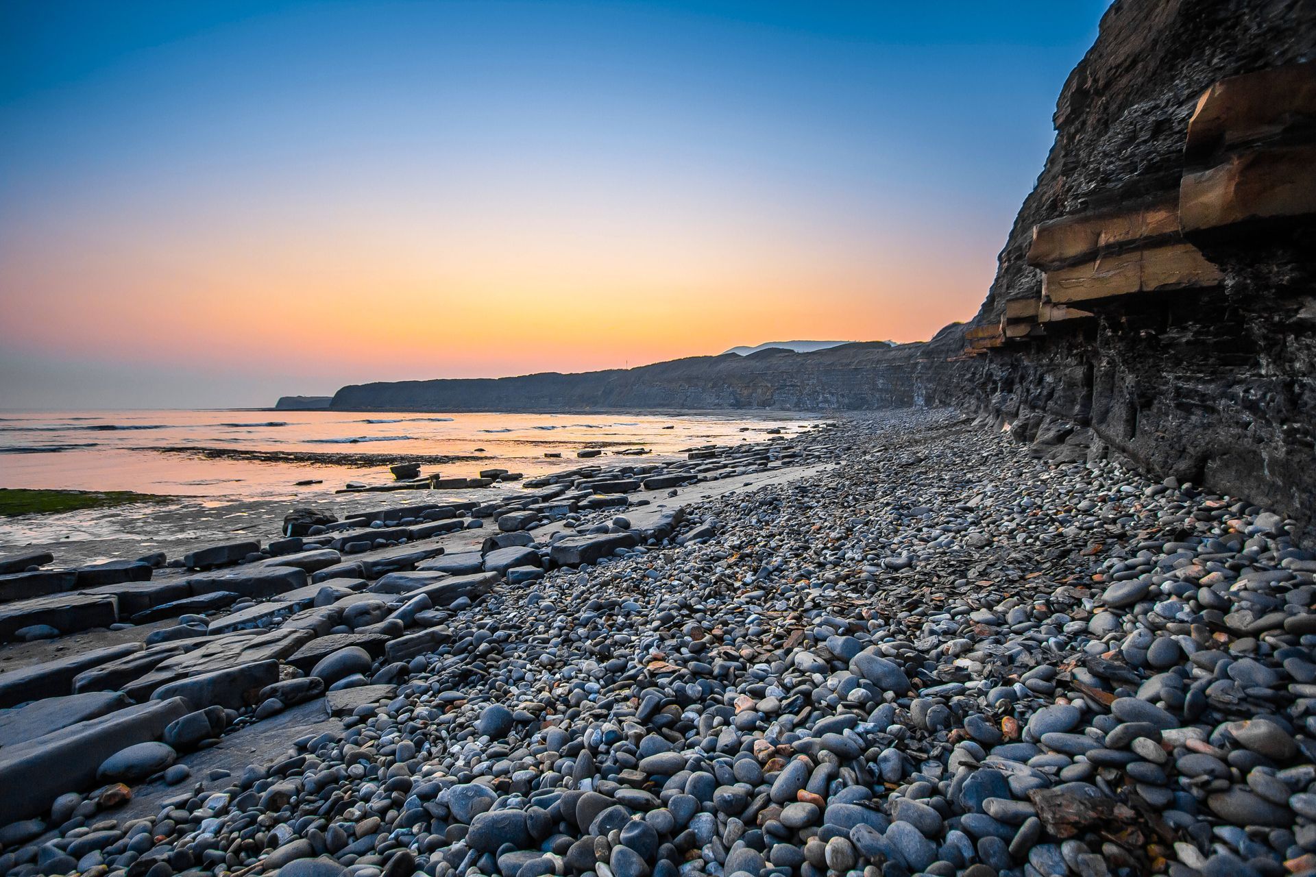 Sunset in Jurassic Coast