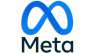 Meta logo with blue infinity symbol above the word “Meta”